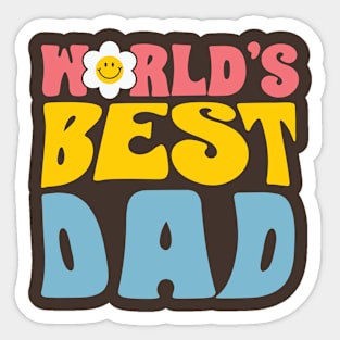 WORLD'S BEST DAD T-SHRIT Sticker